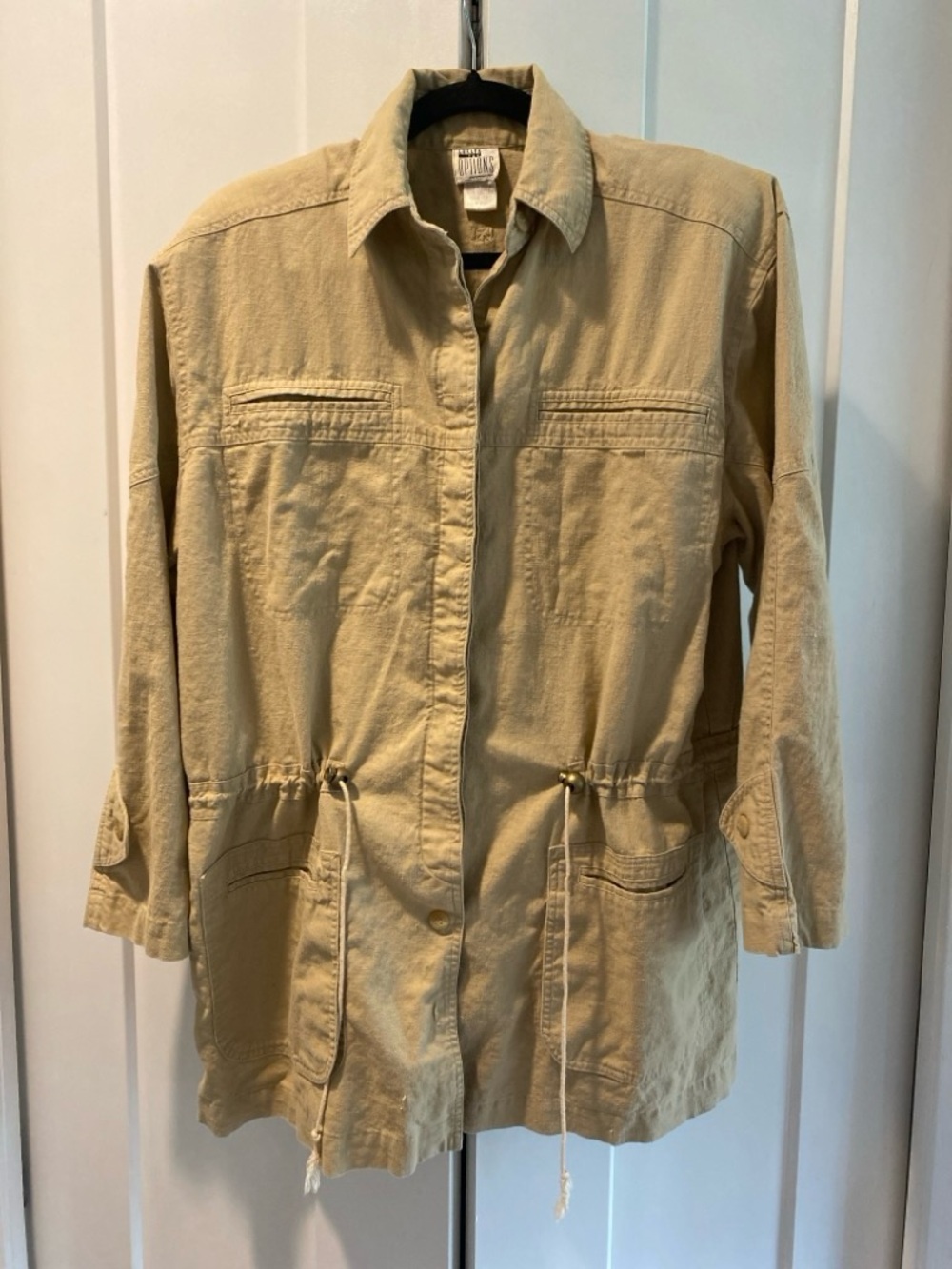 Vintage Leslie Fay Utility Jacket in Tan